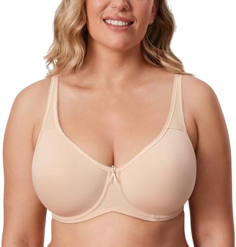 Seamless Tshirt Plus Size Bras, Beige