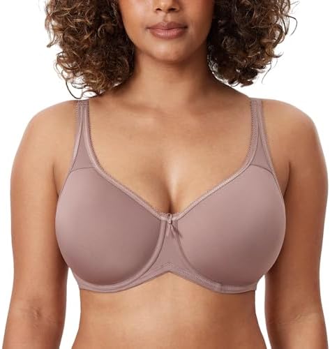 Seamless Tshirt Plus Size Bras, Mochaccino