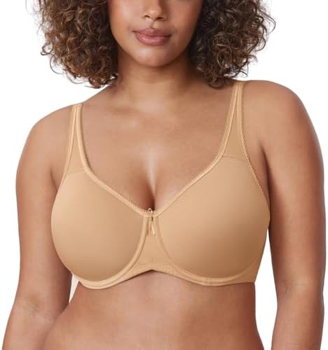 Seamless Tshirt Plus Size Bras, Natural