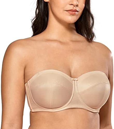 Strapless Bra, Beige