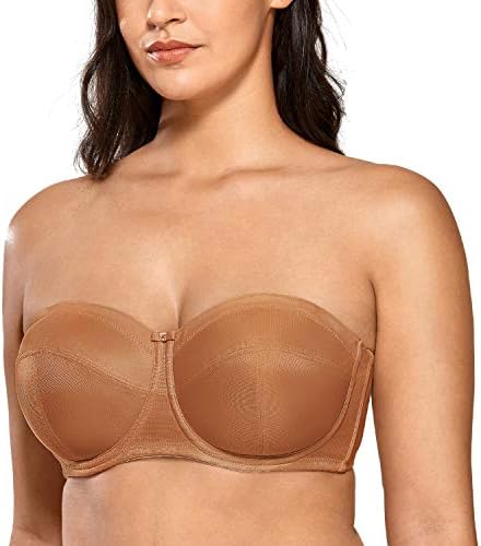 Strapless Bra, Nutmeg Brown