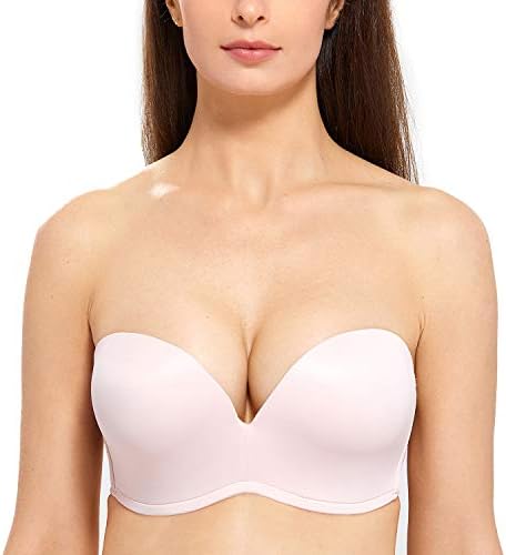 Strapless Bra Plunge, Gentle Rose