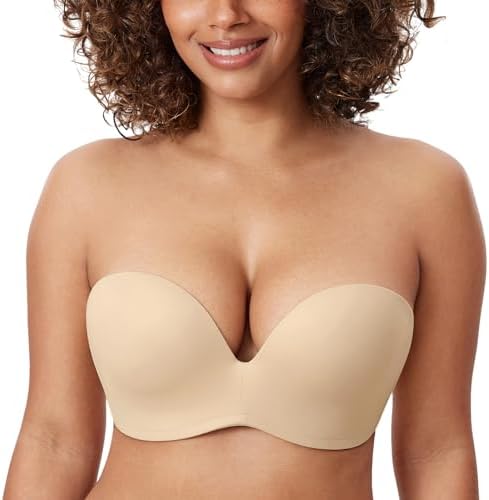 Strapless Bra Plunge, Light Oatmeal