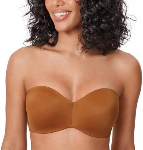 Strapless Minimizer Plus Size Bras, Bronze Beige
