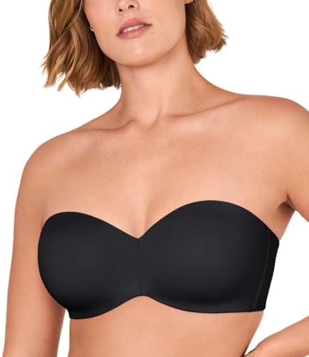 Strapless Unlined Minimizer Bras, Black