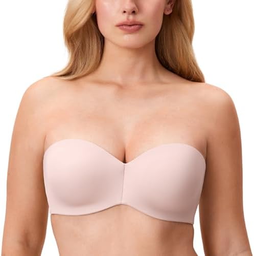Strapless Unlined Minimizer Bras, Gentle Rose
