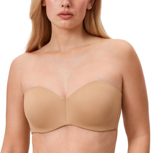 Strapless Unlined Minimizer Bras, Natural