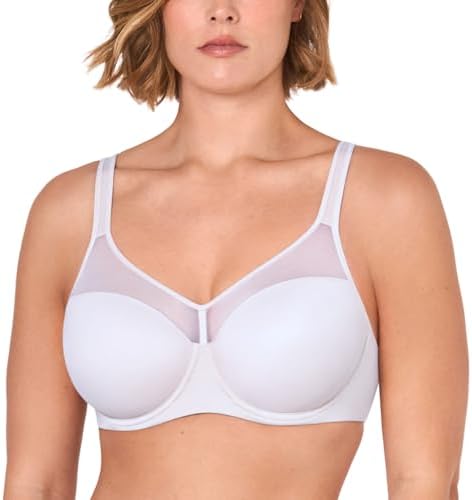 Underwire Padded Full Coverage Bras, White