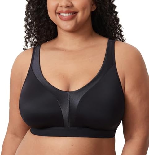 Wireless Plus Size Bras, Black